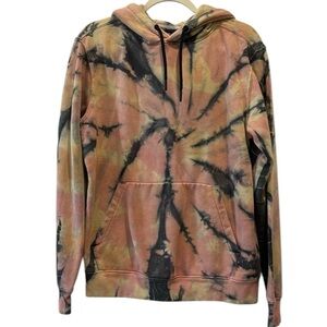 CSG Men's Super Nova Tie Dye Fleece Pullover Hoodie Sweatshirt Small